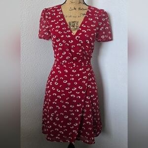 Madewell Red Floral Dress